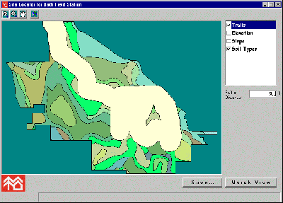 Figure 4: Buffer generated by SiteLocator