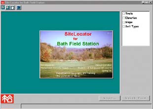 Figure 3: Initial Interface of SiteLocator