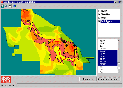 Figure 7: Output of SiteLocator- Research Plot(in magenta)